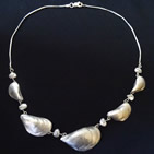 Mussel shell necklace