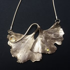 Pendant: ginko leaves